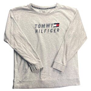 Tommy Hilfiger sport vintageGrey Logo Sweatshirt Medium M/M Cotton Blend